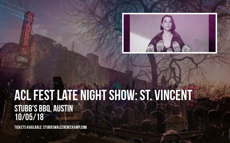 ACL Fest Late Night Show: St. Vincent at Stubb's BBQ