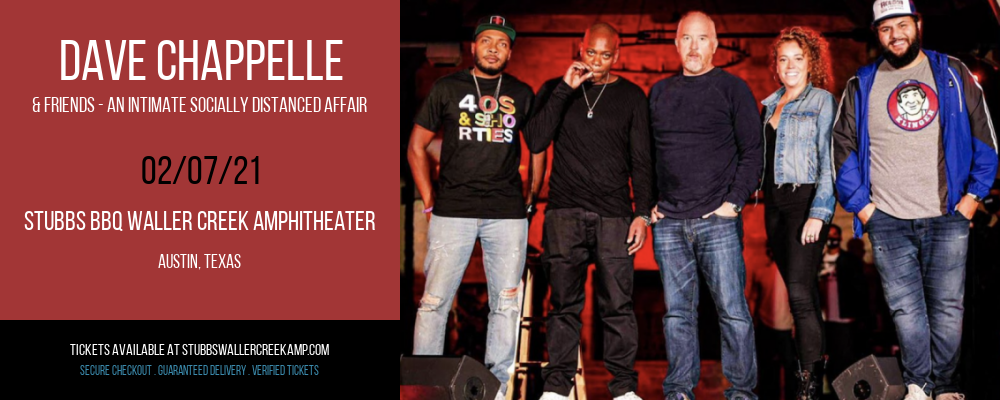 Dave Chappelle & Friends - An Intimate Socially Distanced Affair at Stubbs BBQ Waller Creek Amphitheater