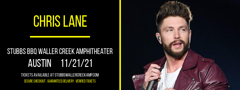 Chris Lane [CANCELLED] at Stubbs BBQ Waller Creek Amphitheater