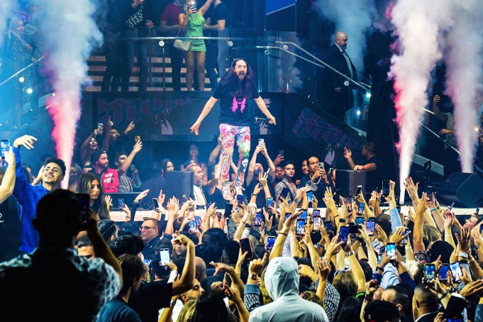 Steve Aoki at Stubbs BBQ Waller Creek Amphitheater