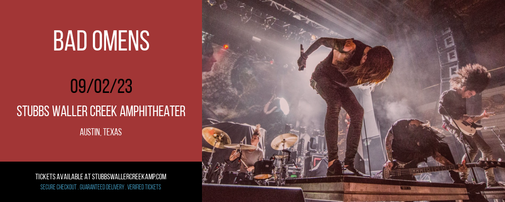 Bad Omens at Stubbs BBQ Waller Creek Amphitheater