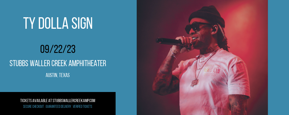 Ty Dolla Sign [CANCELLED] at Stubbs Waller Creek Amphitheater