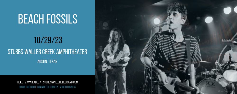 Beach Fossils at Stubbs Waller Creek Amphitheater