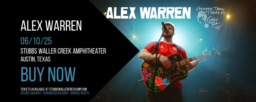 Alex Warren at Stubbs Waller Creek Amphitheater