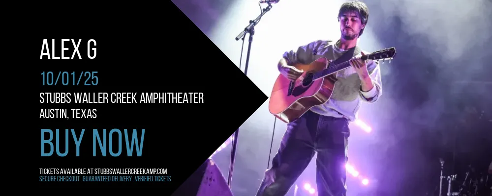 Alex G at Stubbs Waller Creek Amphitheater