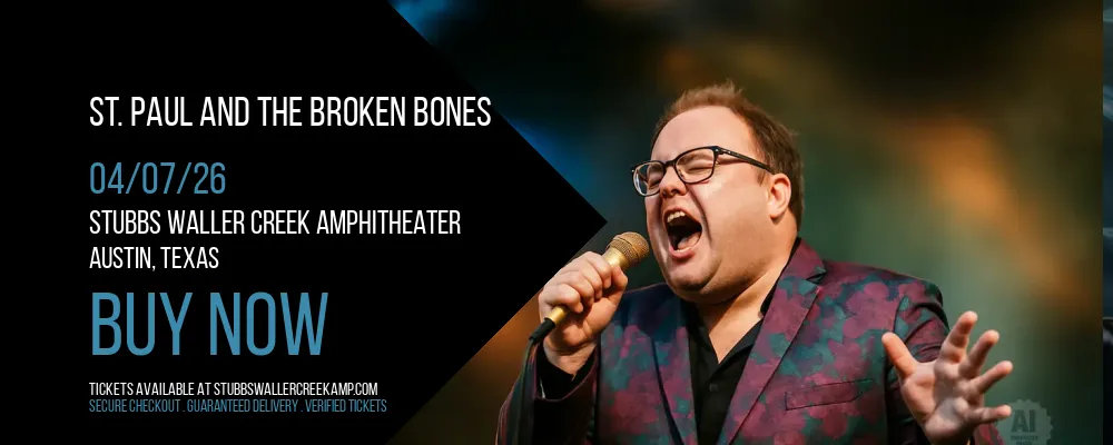 St. Paul and The Broken Bones at Stubbs Waller Creek Amphitheater