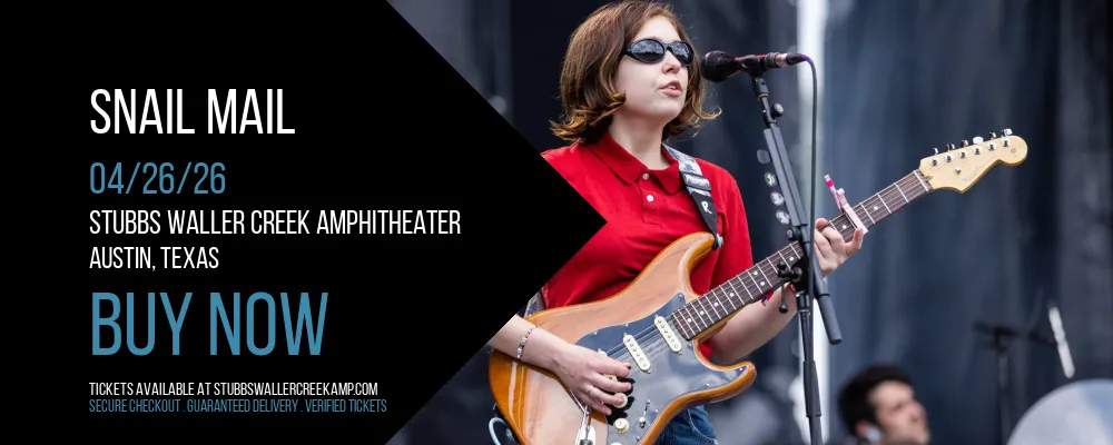Snail Mail at Stubbs Waller Creek Amphitheater